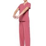 Ecoflex Women’s 5-Pocket NewGen Scrub Suit (Mauve, L)